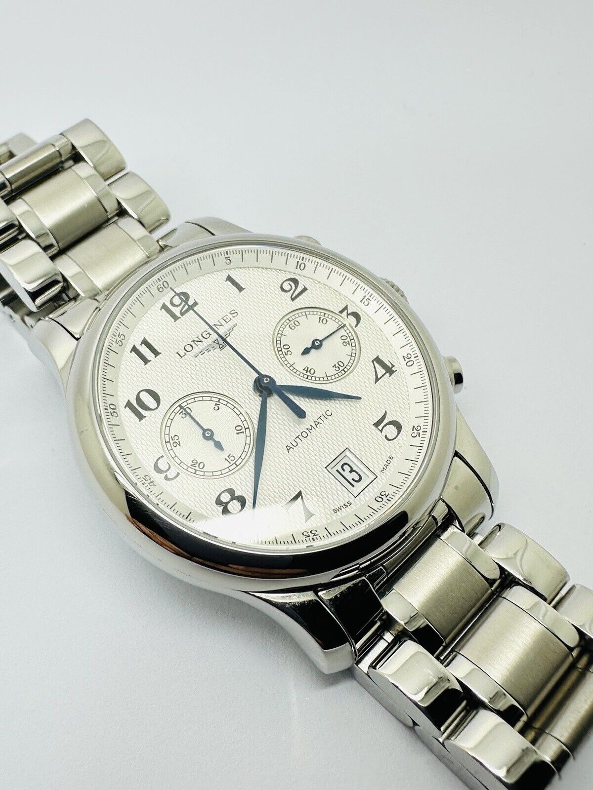 Longines Automatic Chronograph Master Collection 40mm SS L2.669.4 W/ Box & Paper