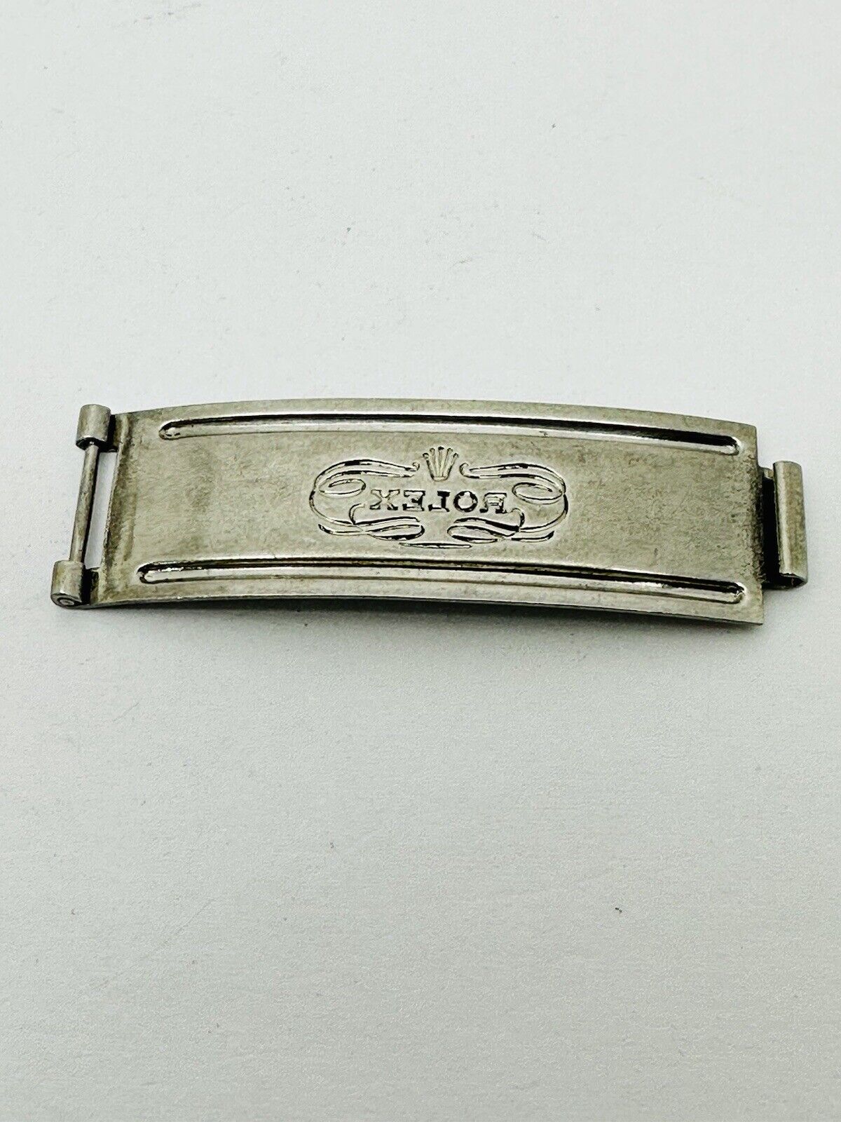 Vintage Rolex Stainless Steel Clasp Buckle Part For Rolex Riveted Bracelet 7205.