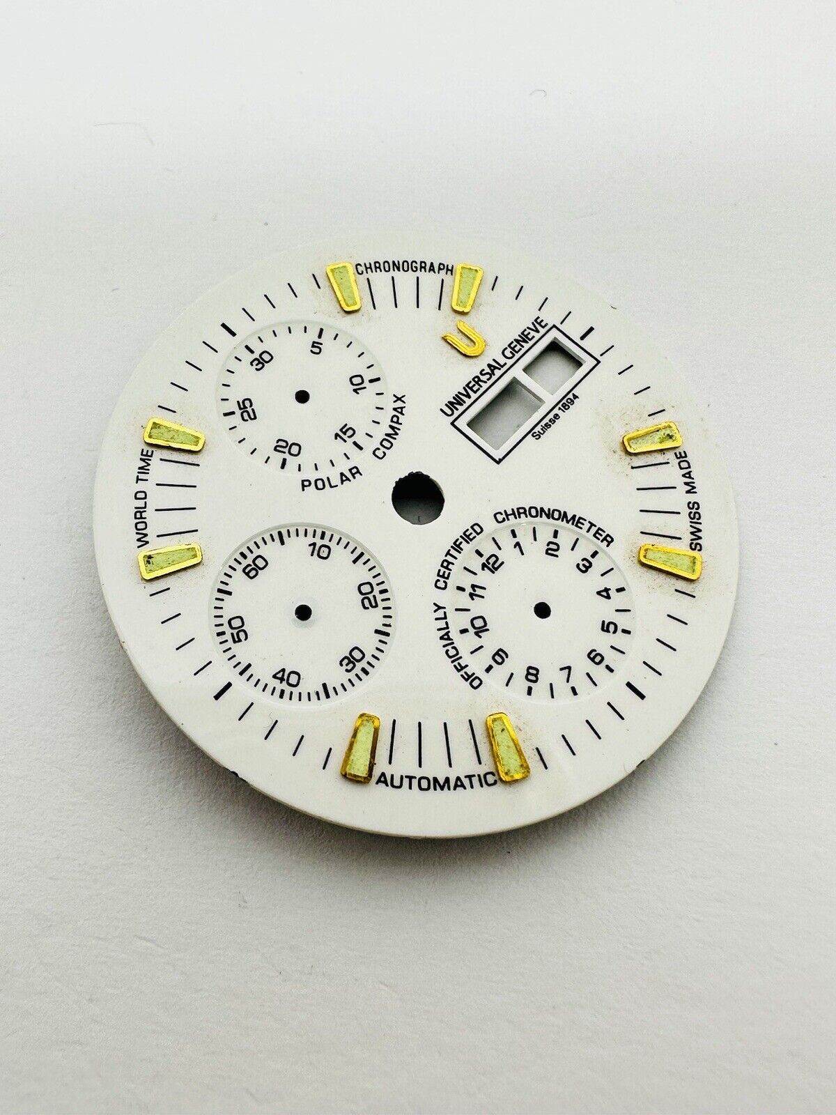 Universal Geneve Polar Compax Automatic Chronometer Original Dial Size 32mm.