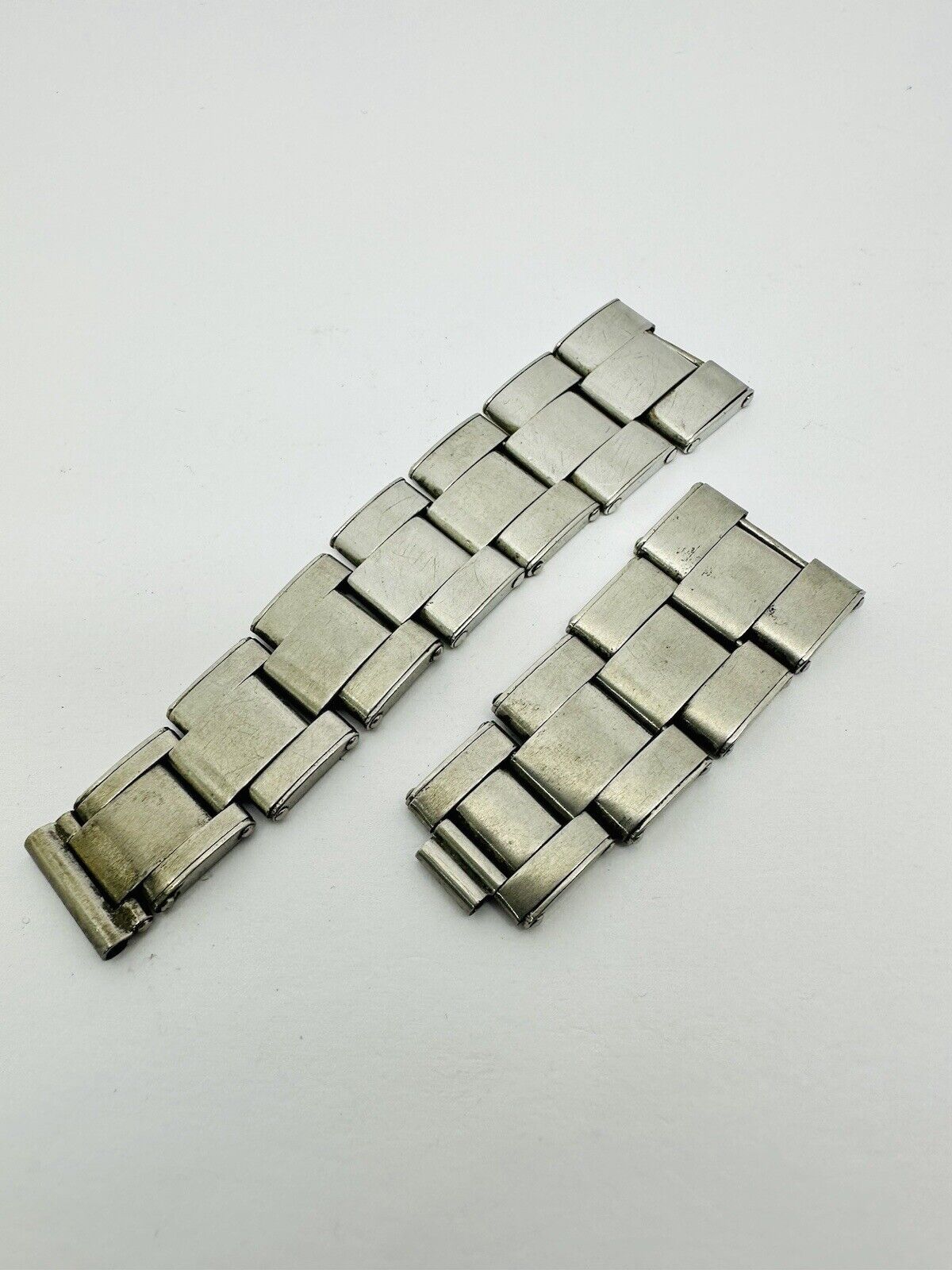 Vintage Rolex Riveted Stainless Steel 7205 Bracelet Links.