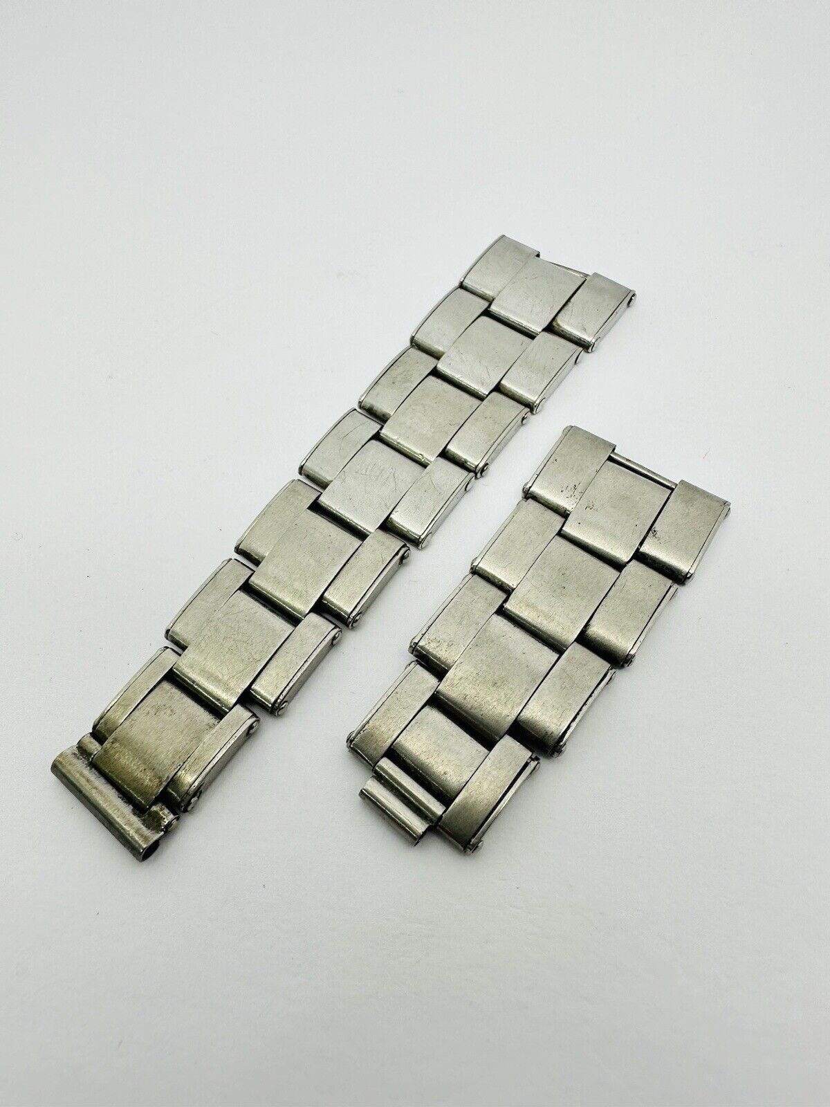 Vintage Rolex Riveted Stainless Steel 7205 Bracelet Links.