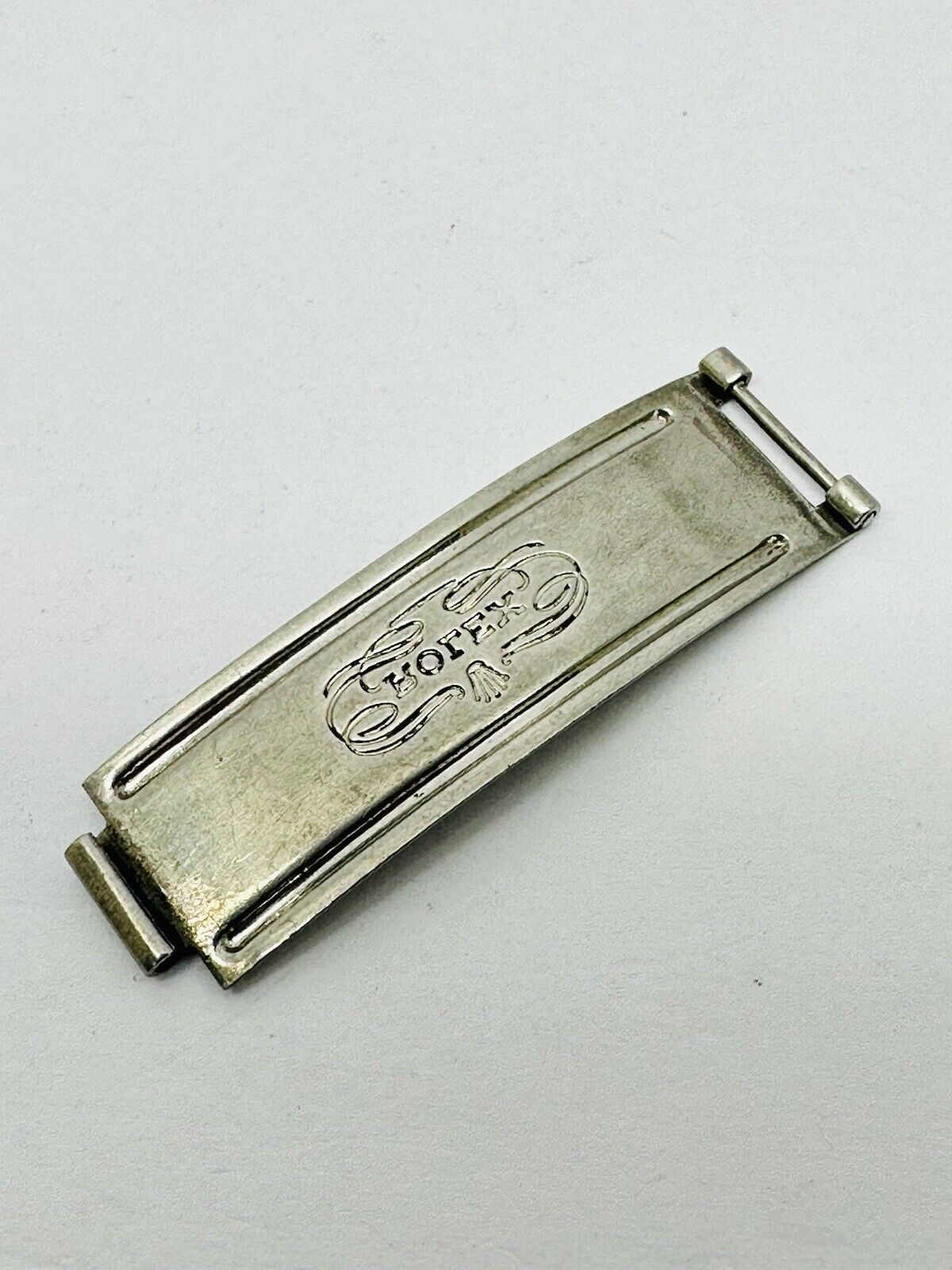 Vintage Rolex Stainless Steel Clasp Buckle Part For Rolex Riveted Bracelet 7205.