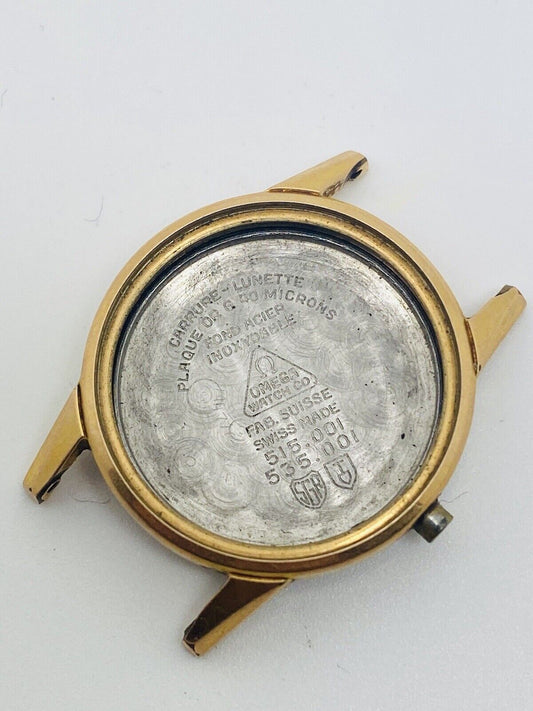 Vintage Omega Seamaster Ladies Gold Plated 22mm Case 515.001, 535.001 No Glass