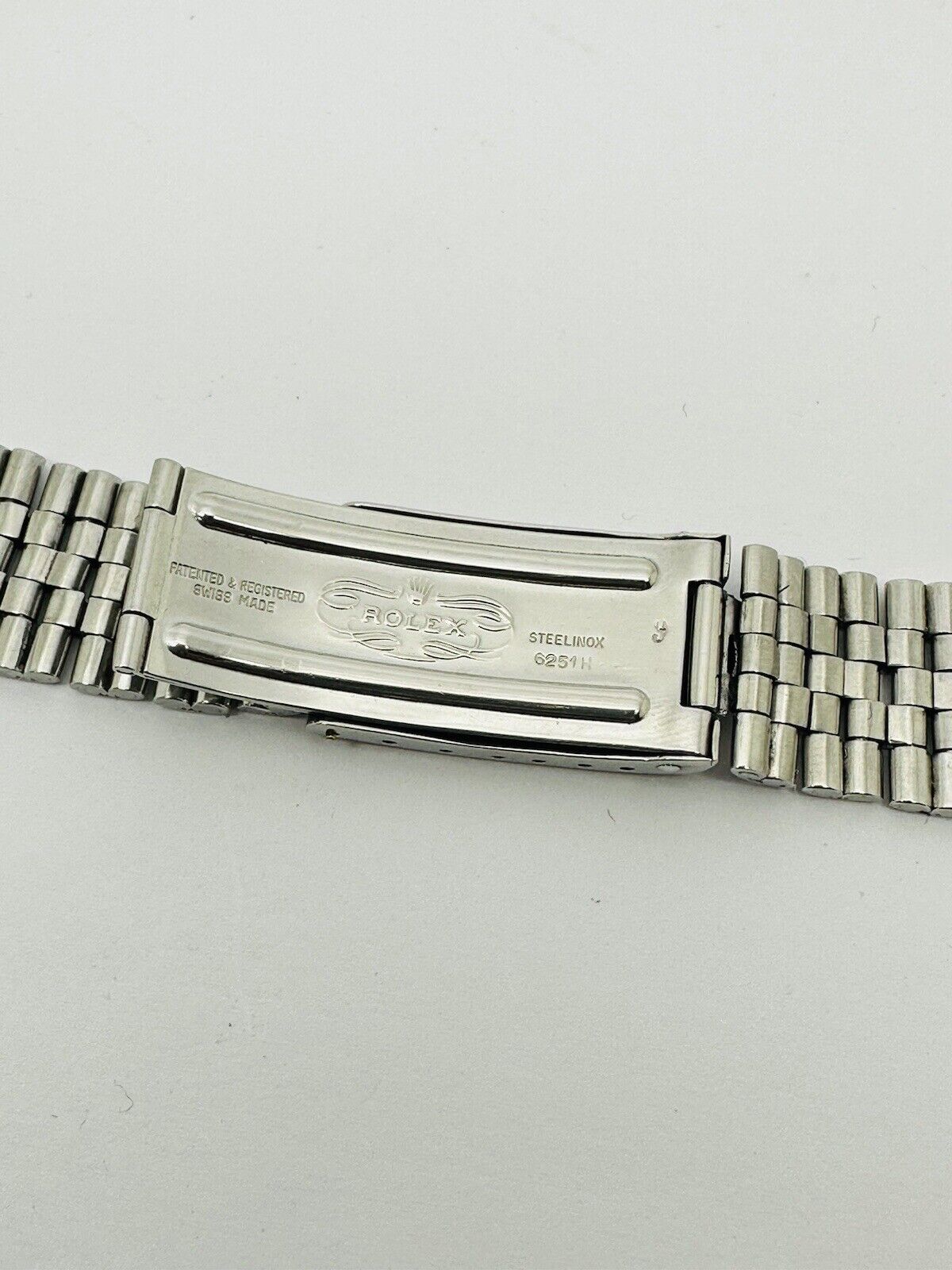 Vintage Rolex Jubilee Stainless Steel 6251H Bracelet Without End Links.