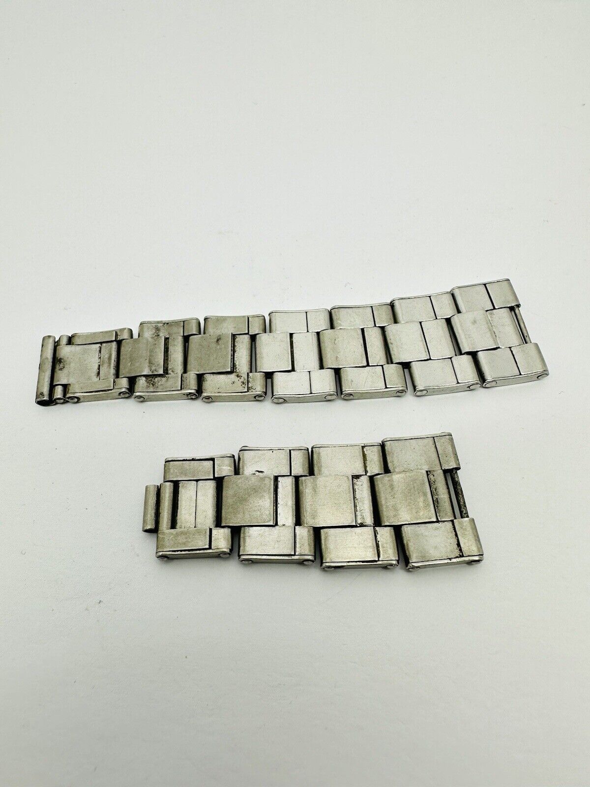 Vintage Rolex Riveted Stainless Steel 7205 Bracelet Links.