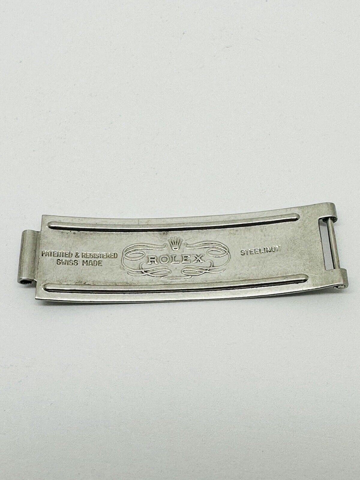 Vintage Rolex Stainless Steel Clasp Buckle Part For Rolex Riveted Bracelet 7205.