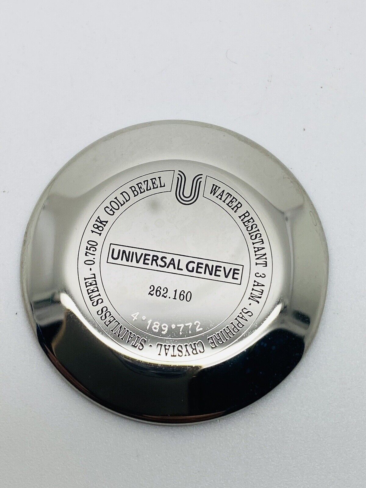 Universal Geneve Stainless Steel Original Case Back 262.160