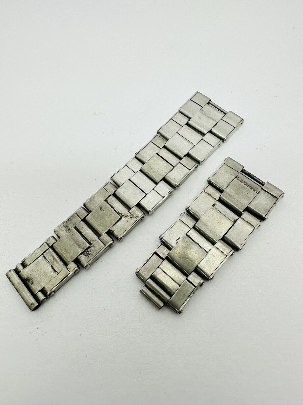 Vintage Rolex Riveted Stainless Steel 7205 Bracelet Links.