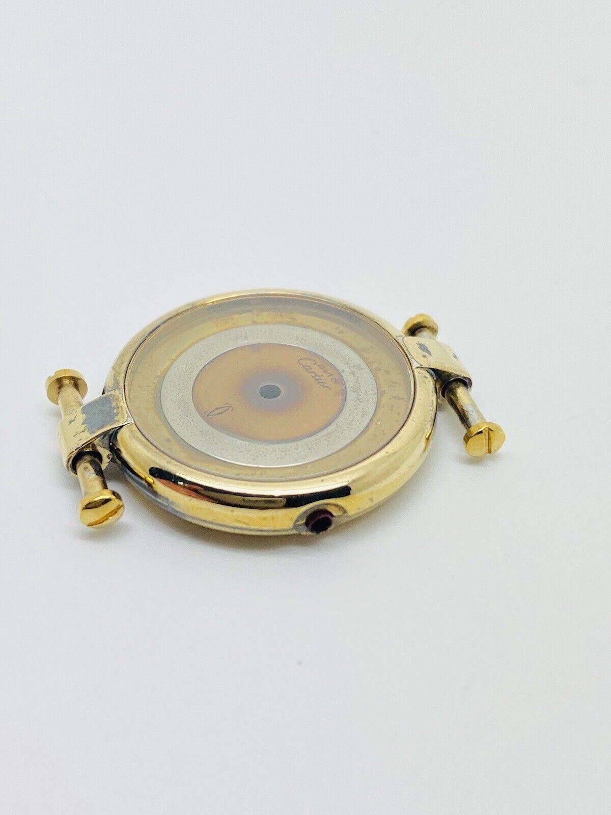 Vintage Cartier Quartz Gold Plated Ladies/Women’s Complete 24mm Case With Dial