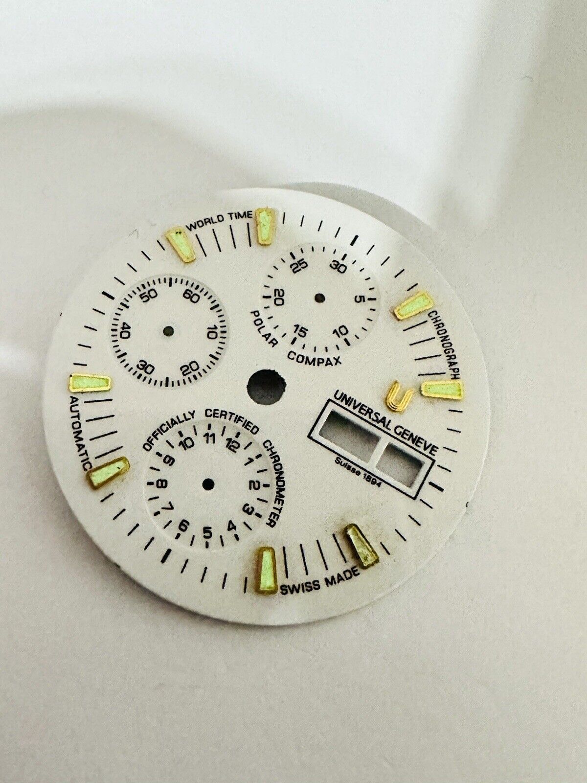 Universal Geneve Polar Compax Automatic Chronometer Original Dial Size 32mm.