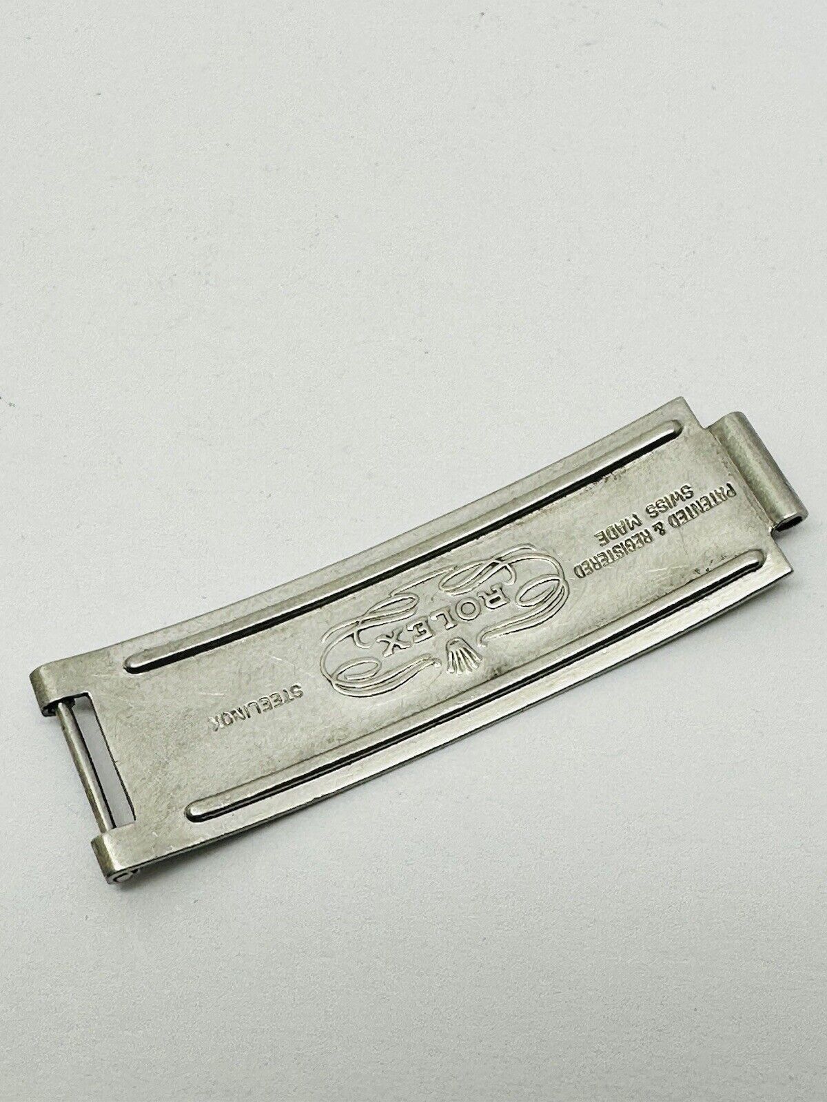 Vintage Rolex Stainless Steel Clasp Buckle Part For Rolex Riveted Bracelet 7205.