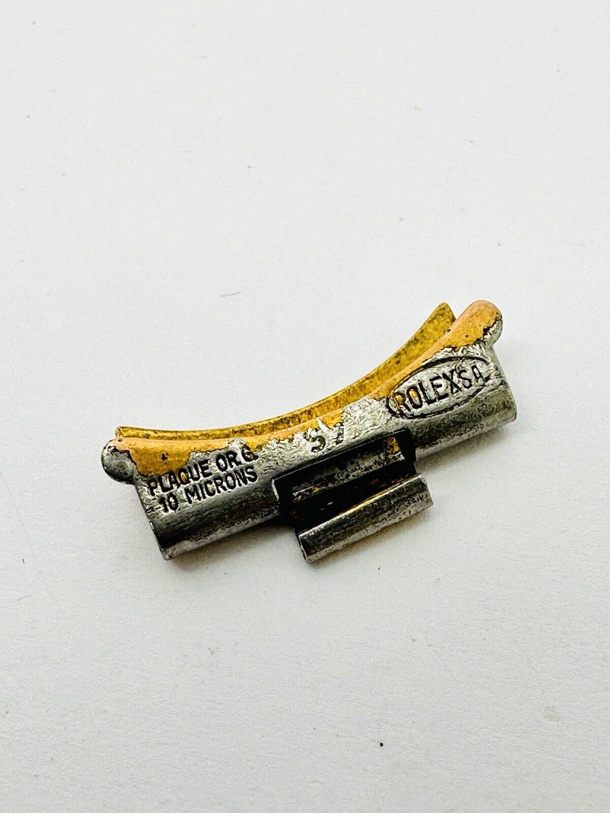 Vintage Rolex 10 Microns 19mm End Link Number S7.