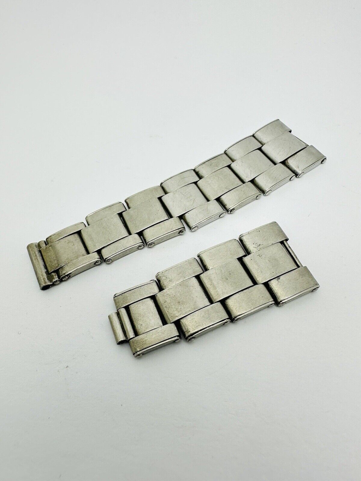 Vintage Rolex Riveted Stainless Steel 7205 Bracelet Links.