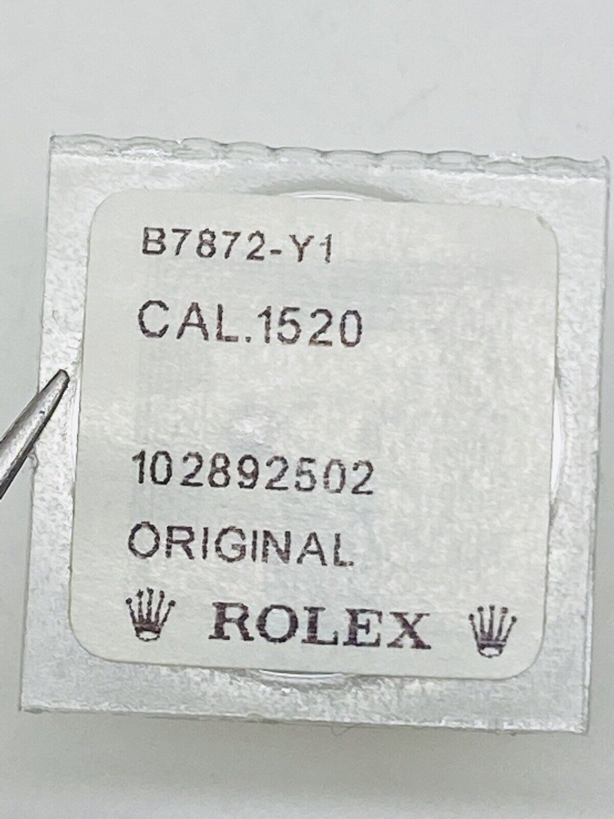 Brand New Rolex Crown Wheel Calibre 1520 Part # 7872 Original Packaging