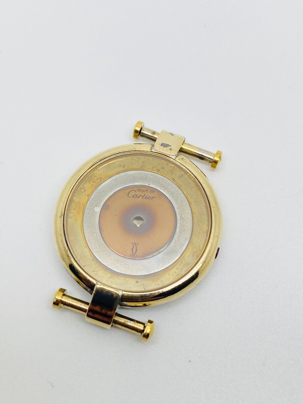 Vintage Cartier Quartz Gold Plated Ladies/Women’s Complete 24mm Case With Dial