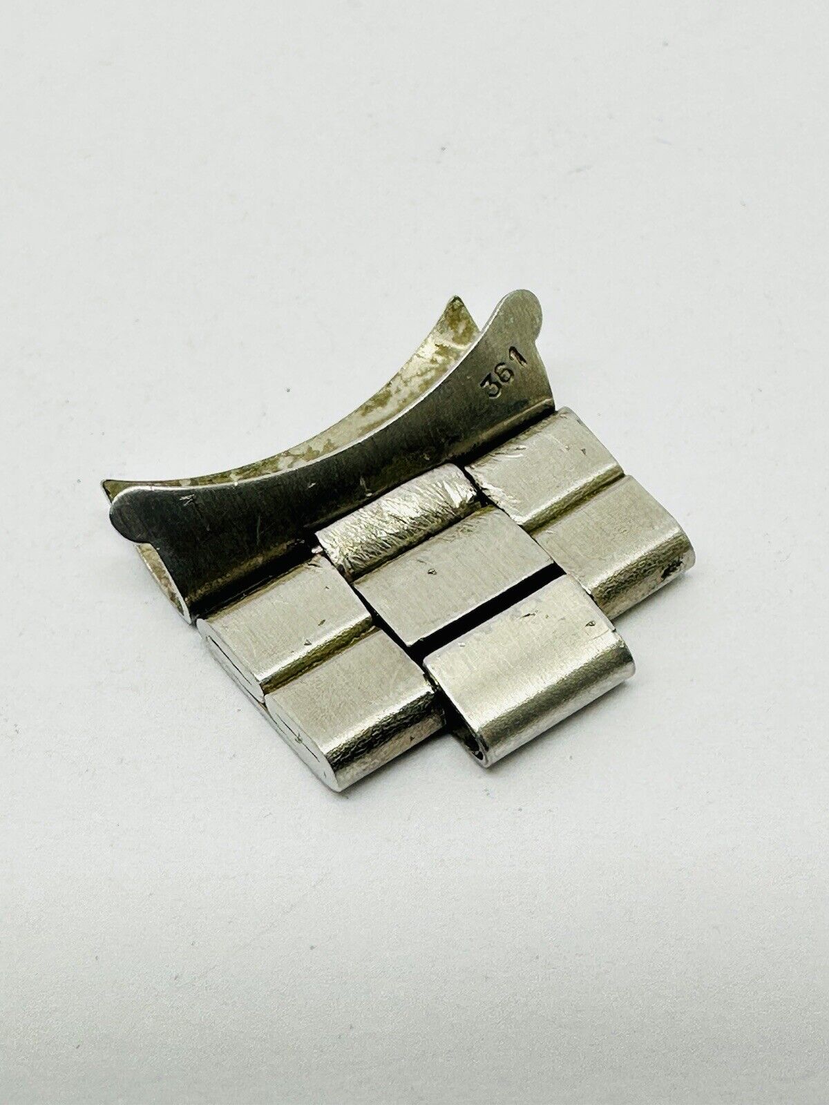 Rolex Stainless Steel 19mm End Link Number 361 For Rolex Oyster 7835 Bracelet.