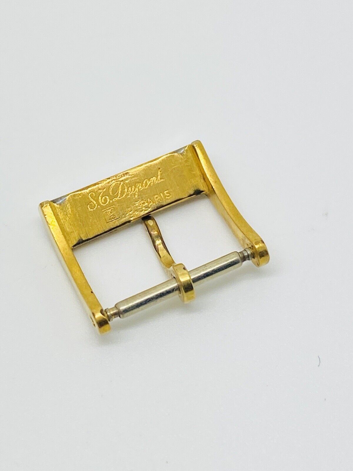 ST Dupont Gold Plated Clasp Buckle Width 16mm & For Strap End Size 14mm.