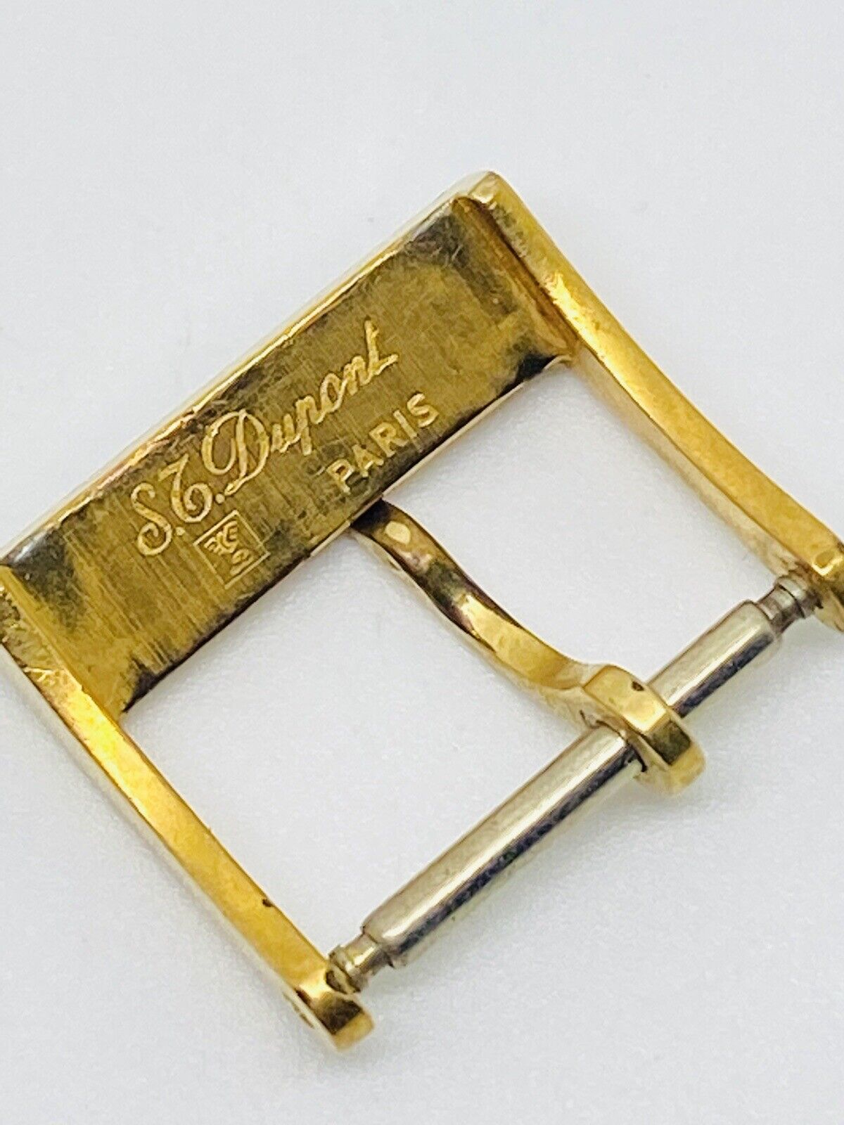 ST Dupont Gold Plated Clasp Buckle Width 16mm & For Strap End Size 14mm.